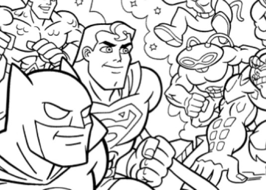 DC Superhelden: Mein Malbuch Innenseite