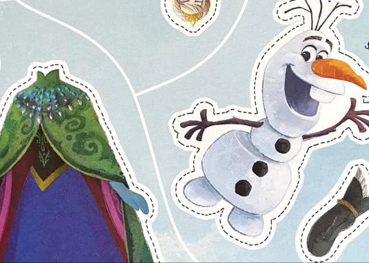 Disney Die Eiskönigin: Mein zauberhaftes Bastelbuch - Bastelspaß und Ausmalbilder! Innenseite