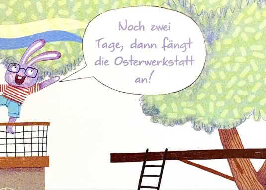 Tarzan will zur Osterwerkstatt