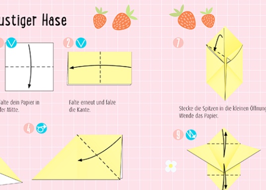 Bastelset für Kinder kreatives Bastelset Oster-Origami ab 6 Jahren