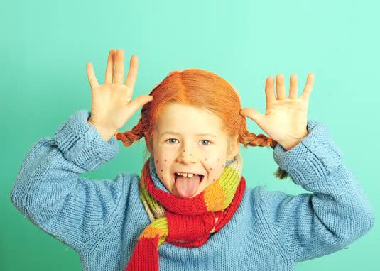 Kinderfasching Kinderkostüm-Idee Pippi Langstrumpf