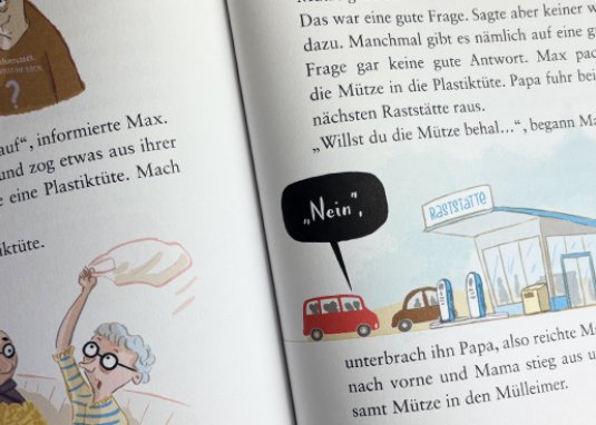 Der Tag an dem Max dreimal ins Auto gekotzt hat Kinderbuch ab 6 Jahren
