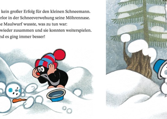Der kleine Maulwurf und der Schneemann Kinderbuch ab 3 Jahren