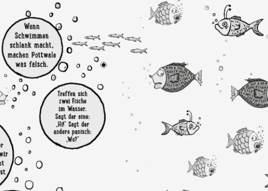 Mein dicker Spaß- und Rätselblock Fische Beschäftigungsbuch ab 8 Jahre