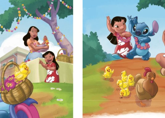 4er Mini-Bücher: Lilo & Stitch Frühlingsfest Kinderbuch ab 3 Jahre