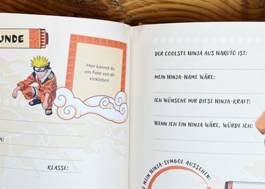 Naruto: Mein ninjastarkes Freundebuch Beschäftigungsbuch ab 6 Jahre