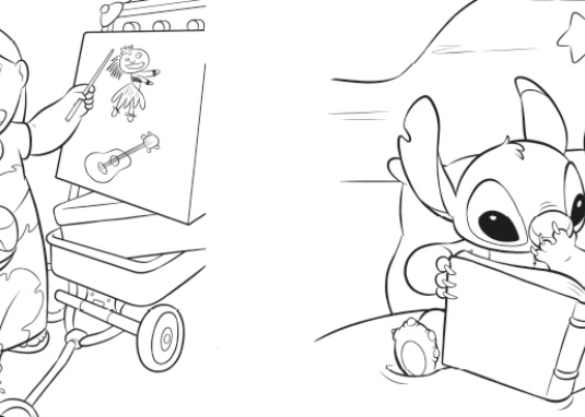 Stitch: Mein liebstes Malbuch Beschäftigungsbucht ab 3 Jahre