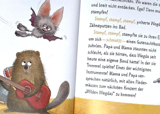 Die kleine Fledermaus Wegda: Wegda macht Musik Kinderbuch ab 3 Jahren 