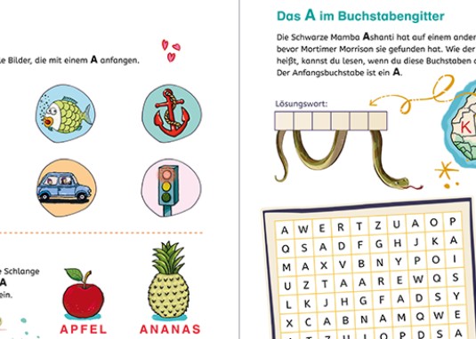 Die Schule der magischen Tier: Das große ABC-Lernheft Beschäftigungsbuch ab 5 Jahren Banner 2