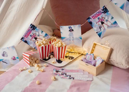 Pyjama-Party für Kinder mit Filmabend - Deko-Ideen und -Bastelvorlagen